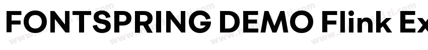 FONTSPRING DEMO Flink Extra Bold Re字体转换